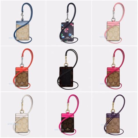 cheap coach lanyard id holder|coach lanyard clearance.